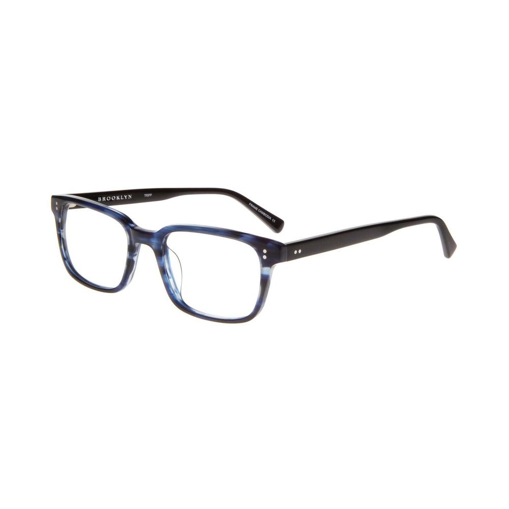 NEW Brooklyn Striped Blue TRIPP Eyeglasses 53/19/150